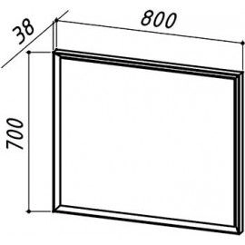 Зеркало Belux Валенсия В 80 с подсветкой