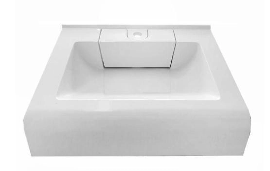 Раковина Marko Корса 60x50 над стиральной машиной с кронштейнами