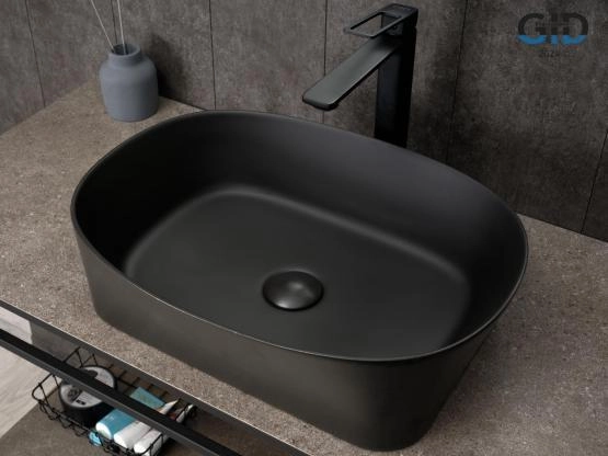 Раковина Gid N9028bg на столешницу 53 Черный графит