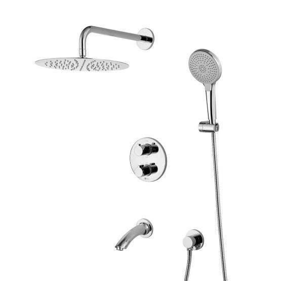 Душевая система Lemark Yeti LM7822C термостат для ванны, встраиваемый