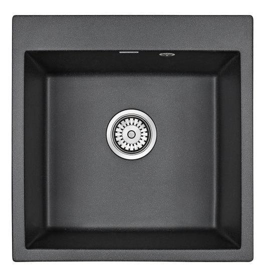 Мойка для кухни Paulmark PRAKTISCH, PM105152-BL, черный, 510х520
