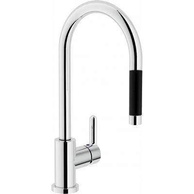 Смеситель NOBILI Abc AB87137/1CR для кухни, хром/черный