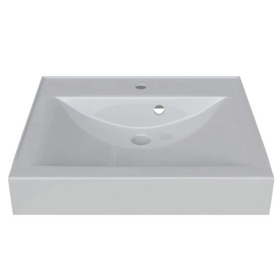 Раковина над стиральной машиной Altasan ELITA 600х500 с кронштейнами и сливной системой