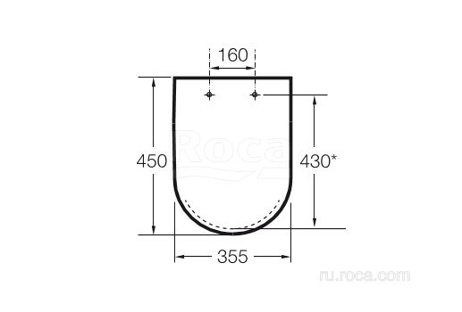 Крышка для унитаза Roca Dama-N Soft Close 801782004