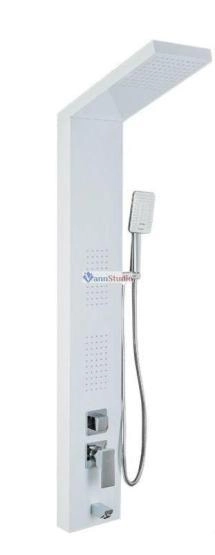 Душевая панель Frap F24005-8 белый хром для ванны