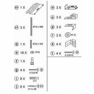 Крепление панели Ravak NEW DAY, GENTIANA
