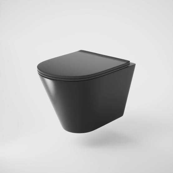 Унитаз Grossman GR-4477BMS (480*360*360) подвесной безободковый с тонкой крышкой, черный матовый