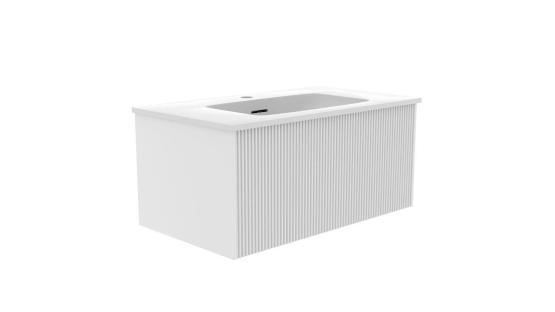 Тумба под раковину LA FENICE TERRA Bianca белая 80 FNC-01-TER-B-80 белый матовый