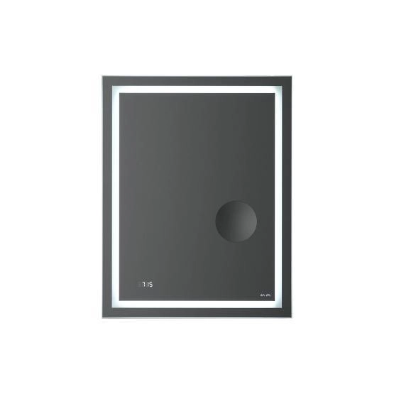 Зеркало AM.PM GEM 55 см Led-подсветка, часами и косметическим зеркалом, M91AMOX0553WG