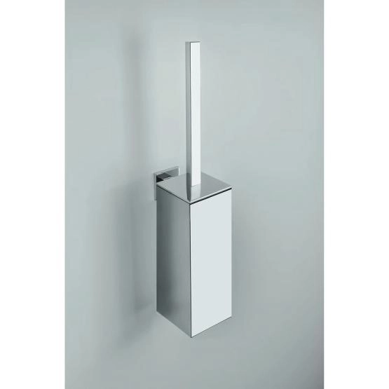 Туалетный ершик Colombo Basic Q В3707 с колбой, подвесной h49см, пластик/хром