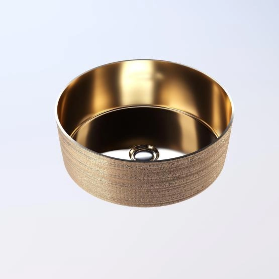 Раковина Grossman GR-5010GG (355*355*115) золотая