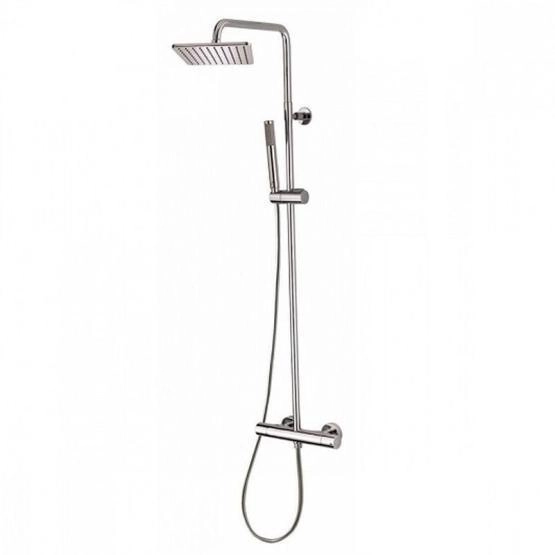 Душевая система Bossini Cosmo L10103.030 с термостатом, верхний душ 230х230 мм, ручной душ, хром