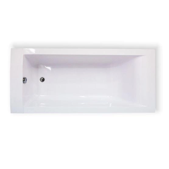 Ванна AquaStone Квадро 180х80 белая иск. камень