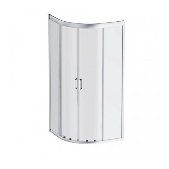 Душевой уголок AM.PM Gem W90G-401-080WT прозрачное, профиль матовое серебро