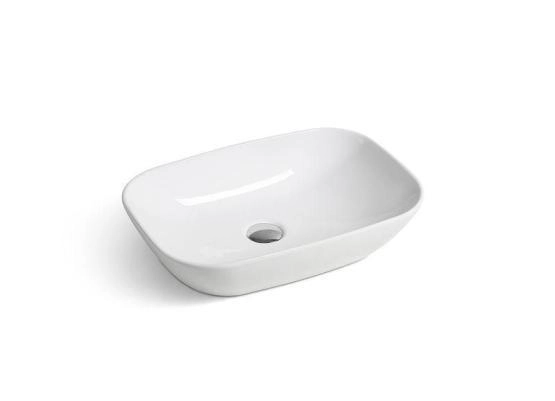 Раковина SantiLine SL-1049 51x34 на столешницу керамическая Белый