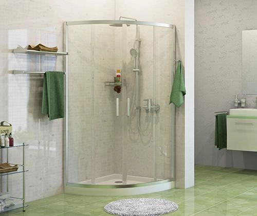 Душевой уголок WasserKraft Main 41S01 90x90 см, четверть круга, с раздвижными дверьми