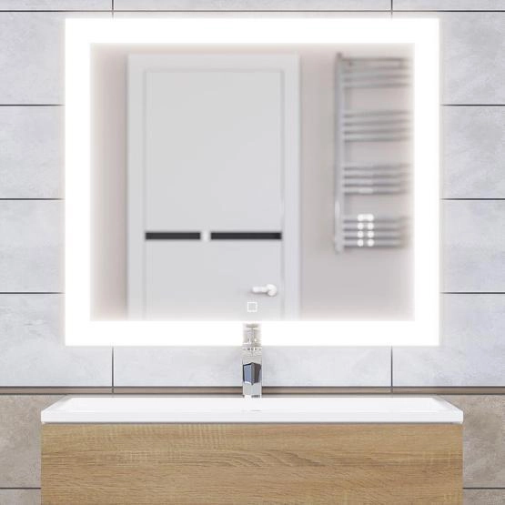 Зеркало для ванной с подсветкой Uperwood Barsa 80х70 см, сенсорный выключатель, антизапотевание