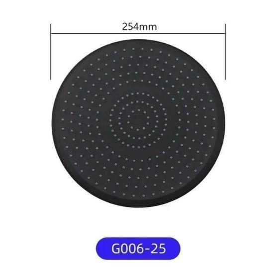 Тропический душ Gappo G006-25 черный 254mm