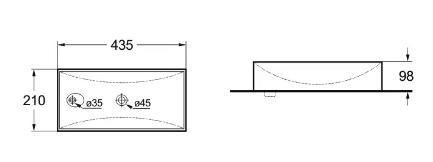 Раковина SantiLine SL-2009LMB керамическая, накладная/подвесная (черная матовая)