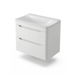 Подвесная тумба с раковиной Uperwood Ocean KOcean80w 80 см белая