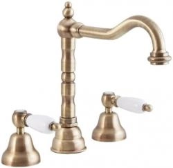 Смеситель CEZARES FIRST-BLS2-02-Bi для раковины,бронза с донным клапаном