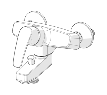 Смеситель для ванны Oras Safira 1072X хром