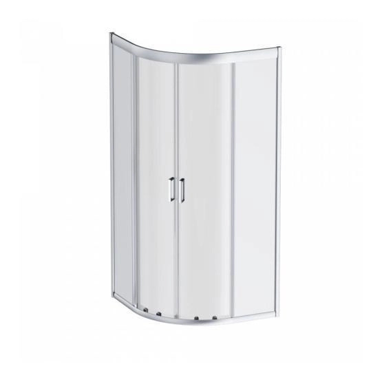 Душевой уголок AM.PM Gem W90G-401-100WT прозрачное, профиль матовое серебро