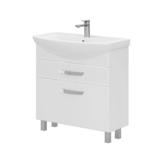 Тумба для ванной Volna Onda 80.2Y напольная (Балтика) раковина отдельно