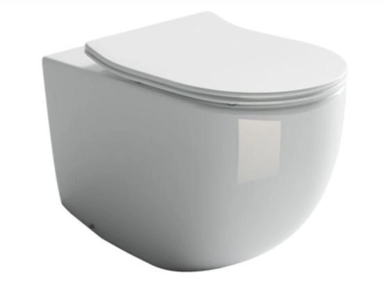 Напольный приставной унитаз Metropol Rimless