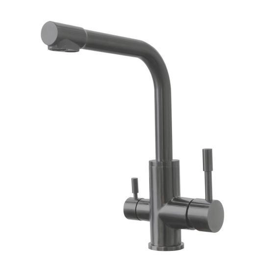 Смеситель Lemark Expert LM5061GMN для кухни с подключением к фильтру с питьевой водой Графит