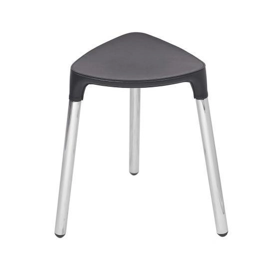 Табурет Colombo Black&White B9988.EPN ,сталь;сиденье экокожа,цвет чёрный