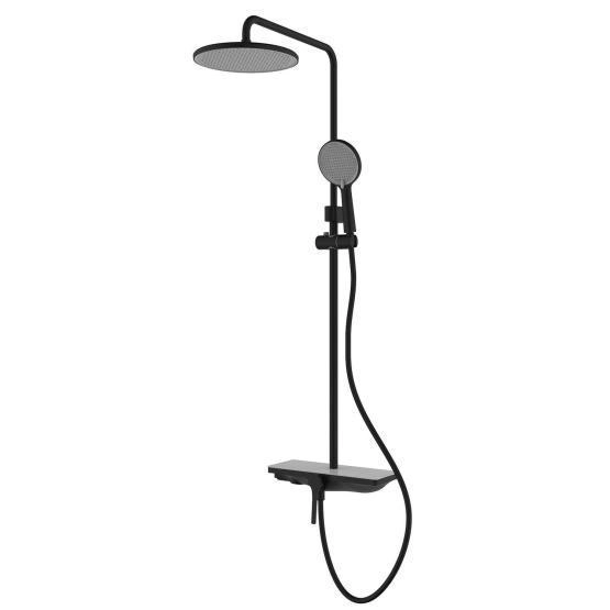 Душевая система Azario Ginkgo с верхним и ручным душем, черный (AZ-VPW238V95PA-1DJ1K22-ZH3A55)