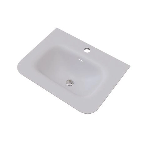 Раковина KNOTLOR ЦВЕТЕНИЕ FWB310600WY, встраиваемая матовый белый, 60 см