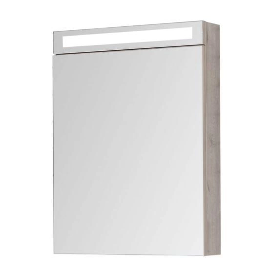 Шкаф-зеркало Dreja MAX 60 с LED-освещением, дуб кантри