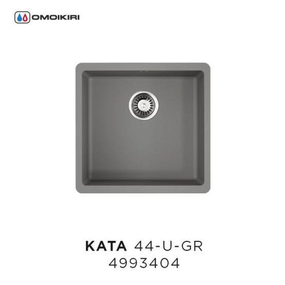 Кухонная мойка Omoikiri Kata 44-U-GR 4993404, 440х420, Leningrad Grey