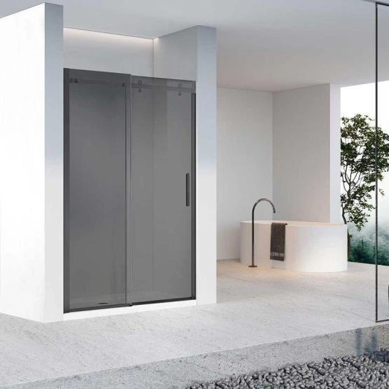 Душевая дверь Vincea Como-N VDS-4CN130CGB, 1300, черный, стекло тонированное