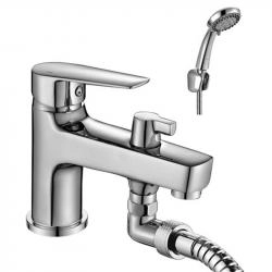 Смеситель Rossinka S35-38 на борт ванны на 1 отверстие