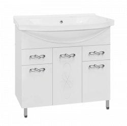 Тумба под раковину Style Line Elfante Венеция 90 (2 ящ.) напольная с ящиками, белая