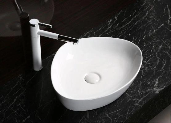 Раковина Cerutti SPA CR0021C накладная, белая, треугольная 500х400х160