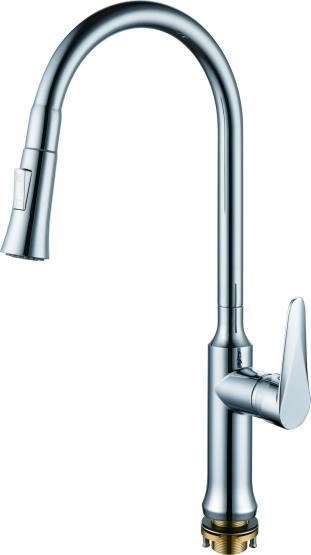 Смеситель для кухни RUSH Denis с поворотным изливом и вытяжной лейкой (DN0335-23)