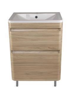 Тумба напольная Style Line Атлантика 60, Люкс ясень перламутр, PLUS