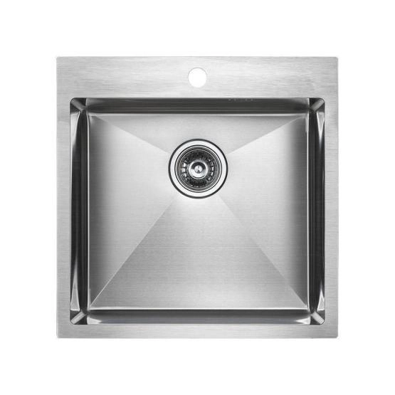 Кухонная мойка Paulmark KRONER PM215151-BS 510х510мм брашированная нерж. Сталь