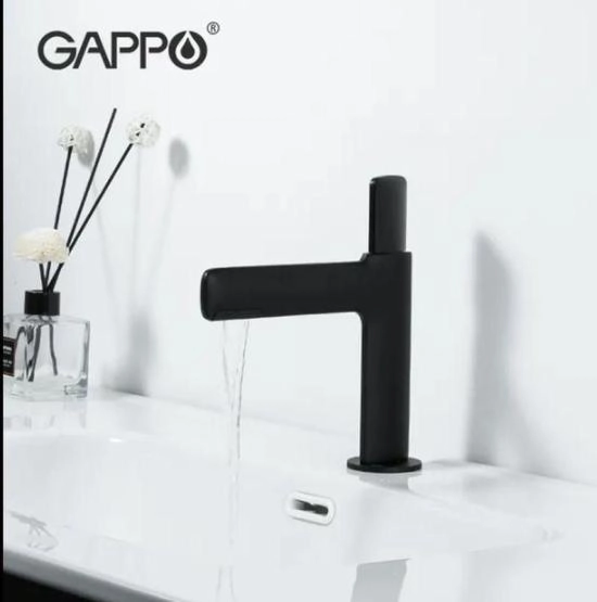Смеситель Gappo G1052-86  для раковины чёрный