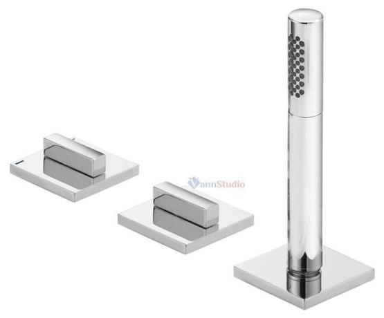 Смеситель на борт ванны Keuco Edition 11 51130010500, на 3 отверстия Хром