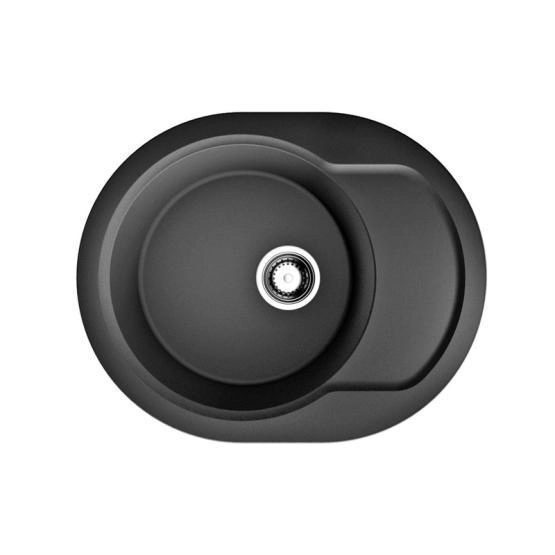 Кухонная мойка Omoikiri Manmaru 62-BL 4993355, 620х500, черный