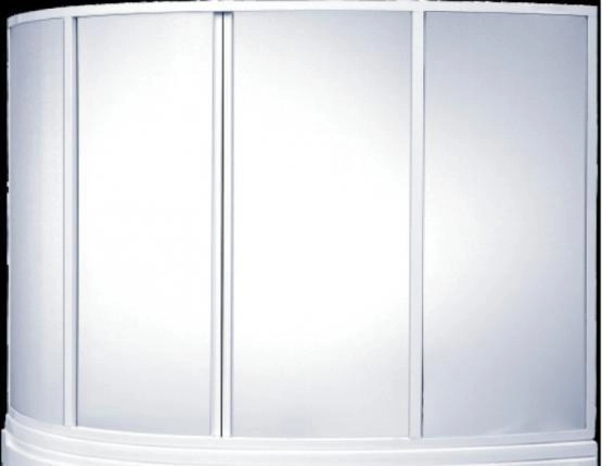 Шторка для ванны Bas Сагра 1600*1450 (4ств) пластик