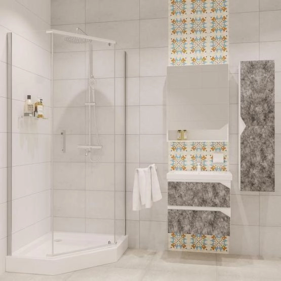 Душевой уголок Niagara Nova NG-6605-08 (90*90*190) трапеция, дверь распашная