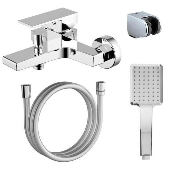 Смеситель для ванны Azario EDDIE с ручным душем, хром (AZ-WQY238207C)