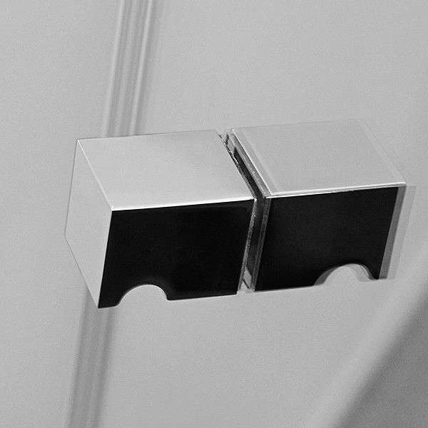 Шторка для ванной Roltechnik TZVL2/1000 двухсекционная складывающаяся 100 см левая