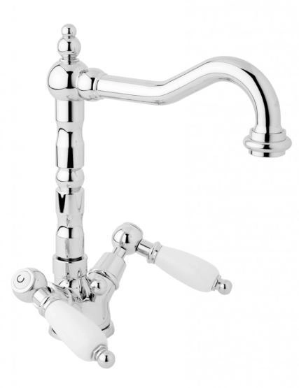 Смеситель CEZARES FIRST-LS2-01-Bi для раковины,хром с донным клапаном